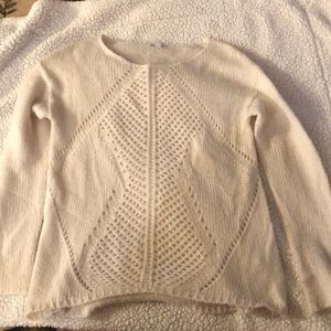 cream sweater